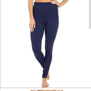 Smartwool Merino Wool Sport Moto Tights S Navy Blue Leggings